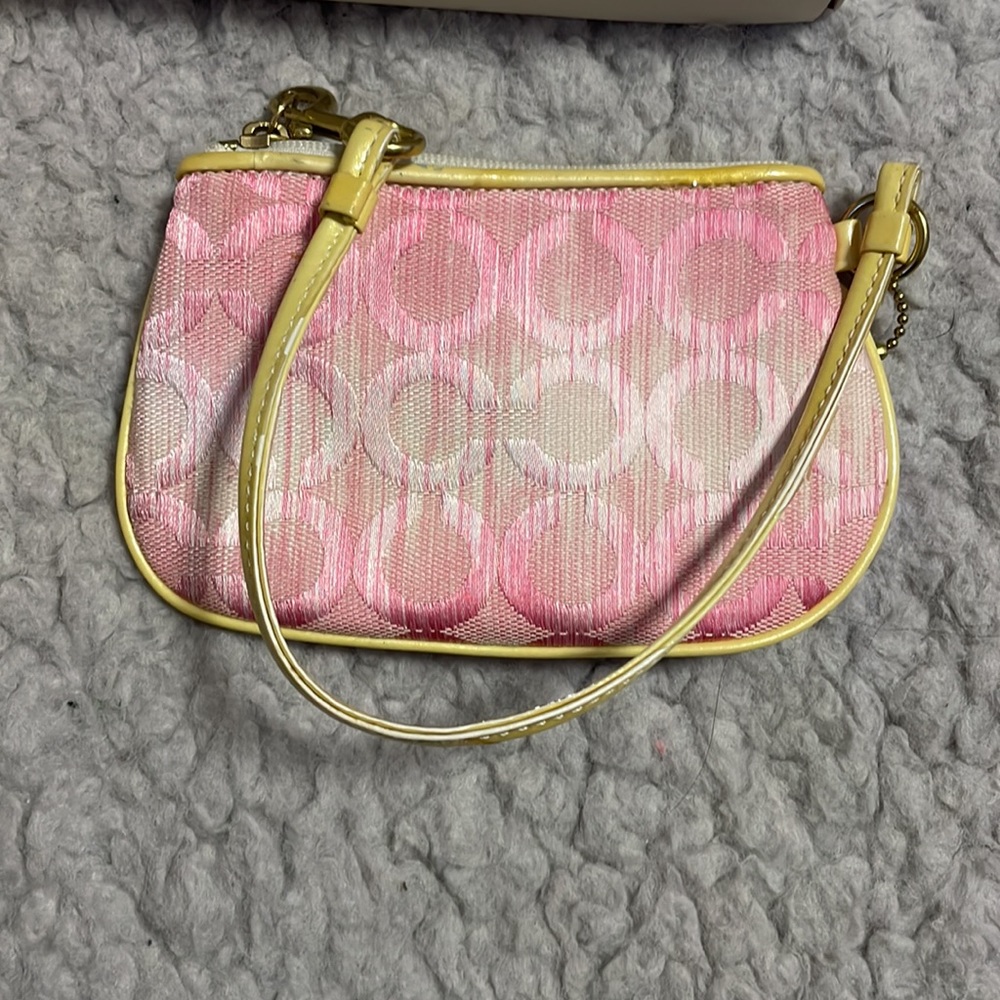Coach Pink Wristlet - Picture 3 of 3
